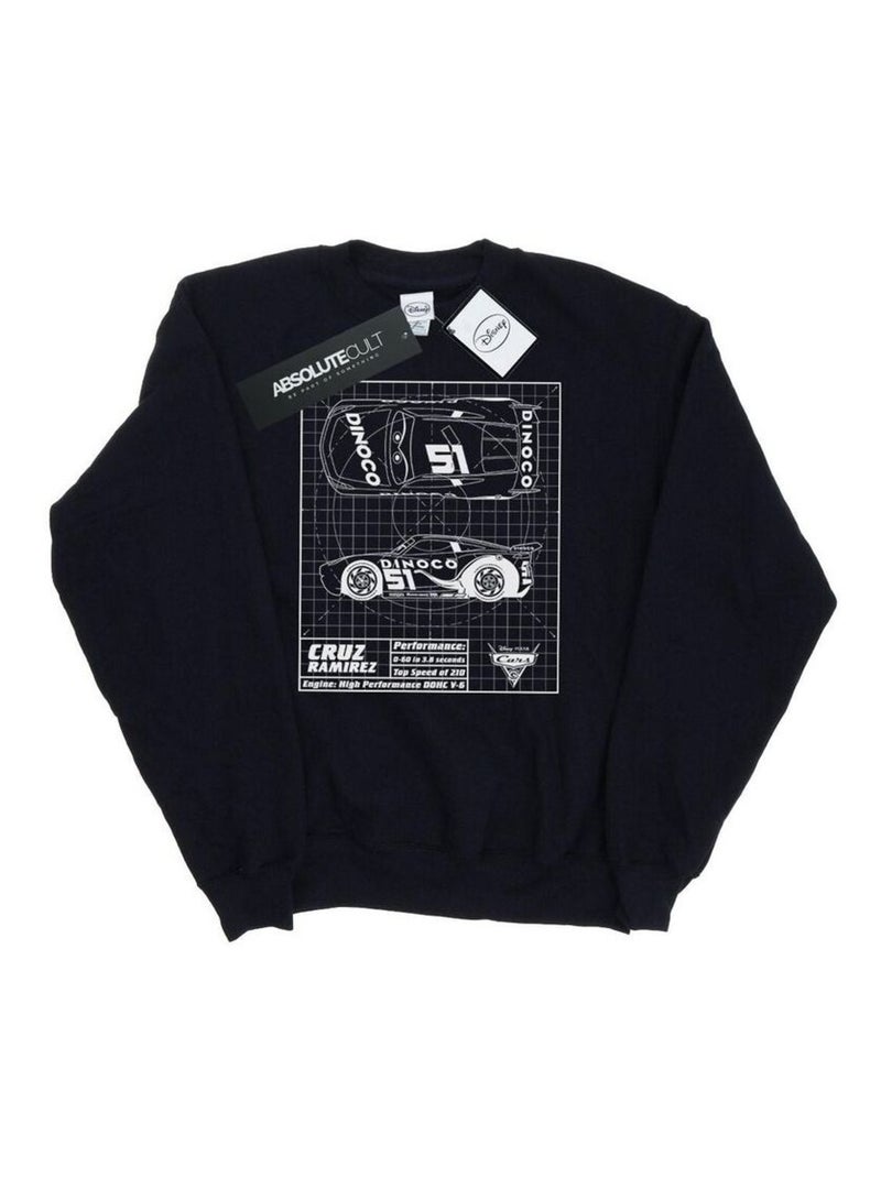 Disney - Sweat CARS Noir - Kiabi