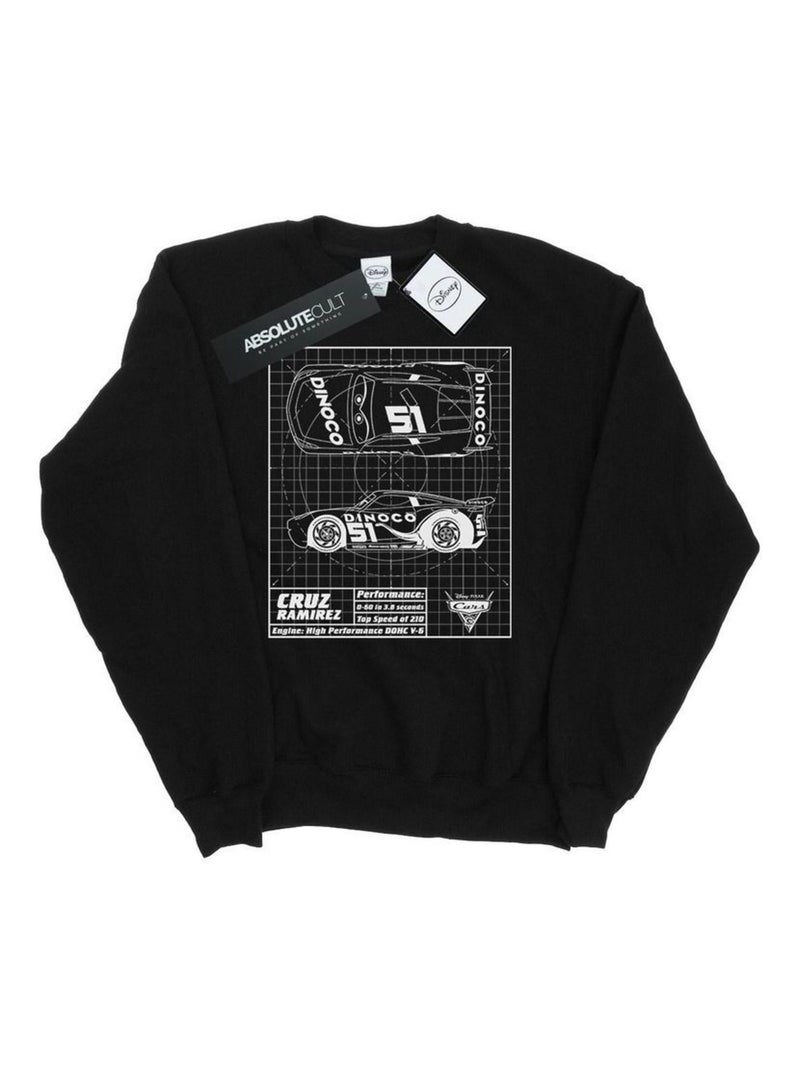 Disney - Sweat CARS Noir - Kiabi