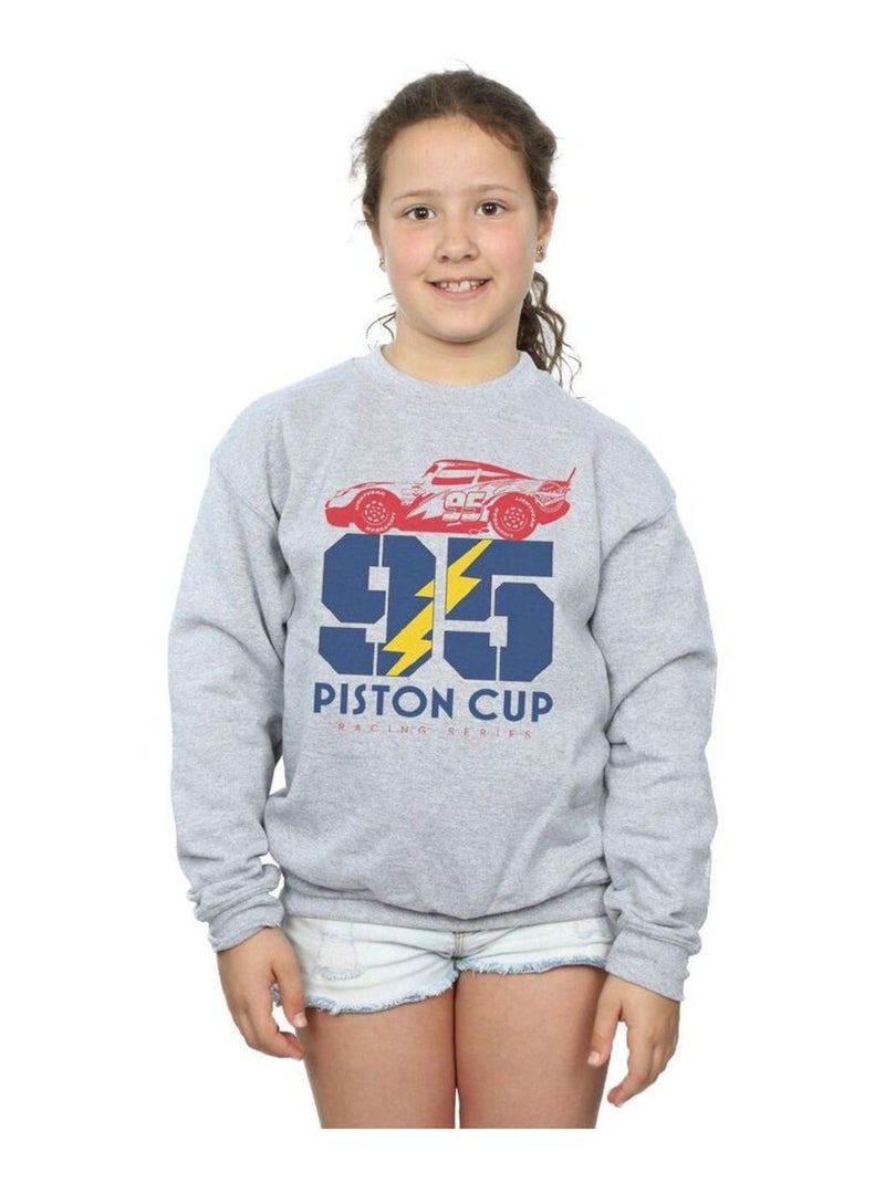 Disney - Sweat CARS PISTON CUP Gris chiné - Kiabi