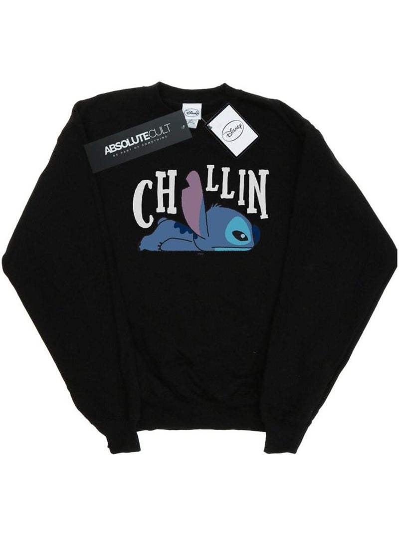 Disney - Sweat CHILLIN Noir - Kiabi