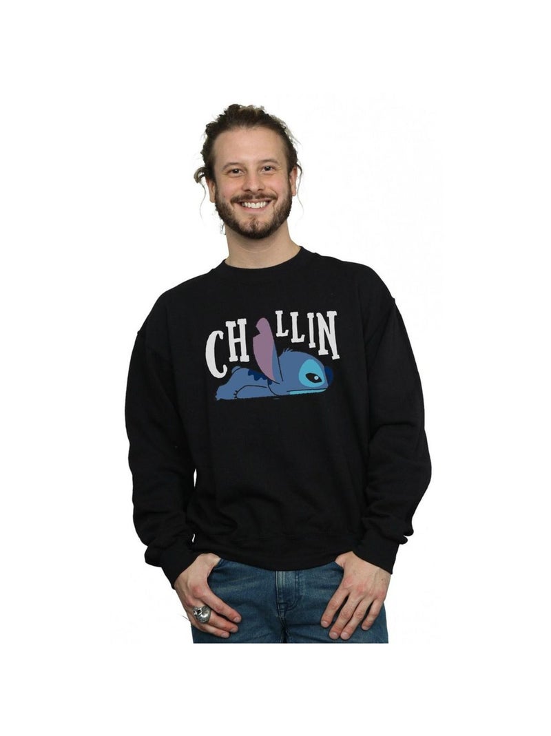 Disney - Sweat CHILLIN Noir - Kiabi
