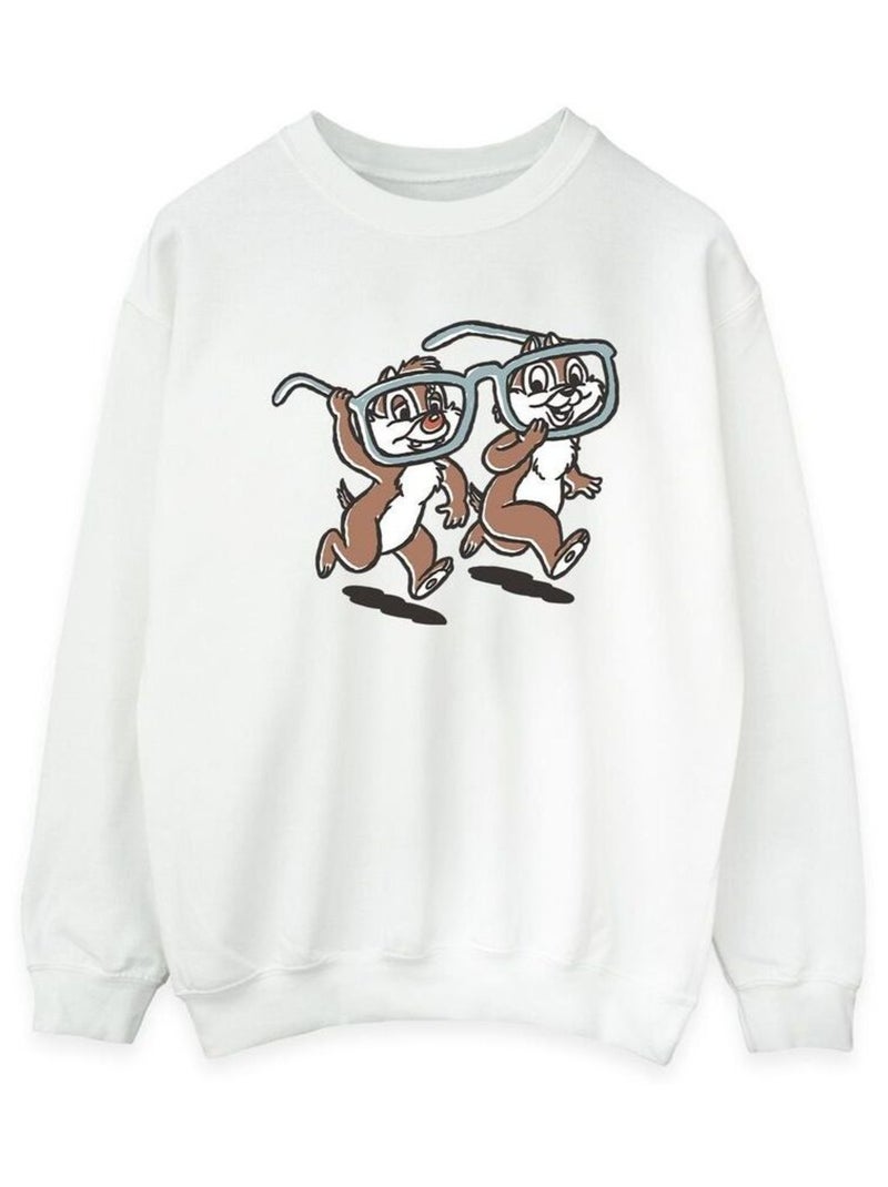 Disney - Sweat CHIP 'N DALE Blanc - Kiabi