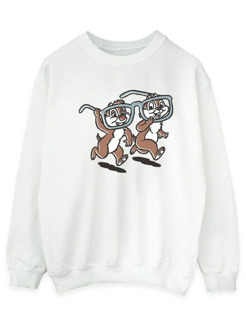 Disney - Sweat CHIP 'N DALE Blanc - Kiabi