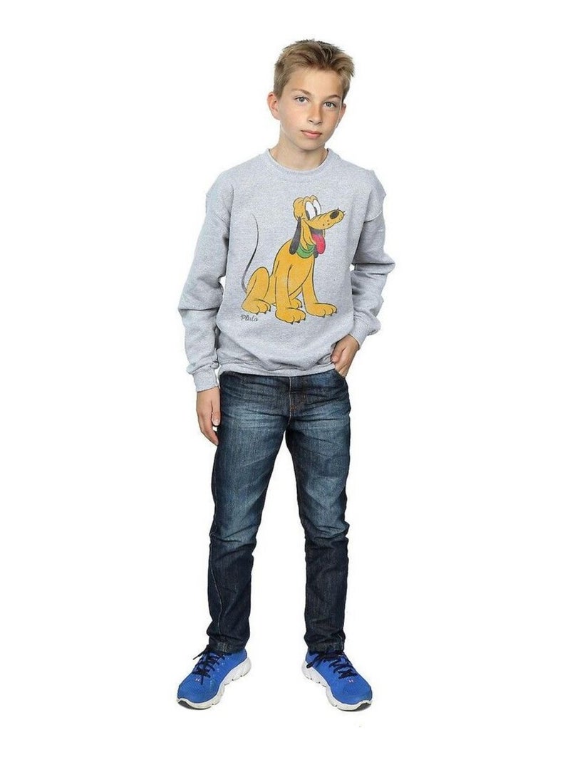 Disney - Sweat CLASSIC Gris chiné - Kiabi
