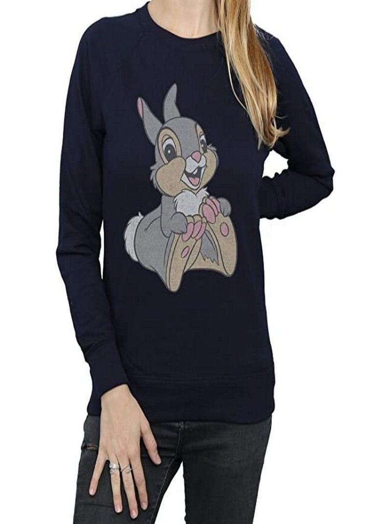 Disney - Sweat CLASSIC (Panpan) Bleu marine - Kiabi