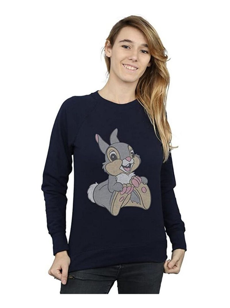 Disney - Sweat CLASSIC (Panpan) Bleu marine - Kiabi