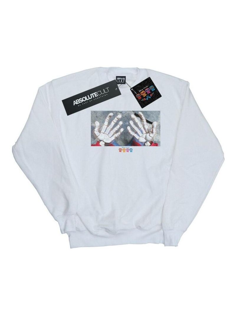 Disney - Sweat COCO HANDS Blanc - Kiabi