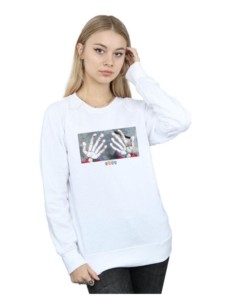 Disney - Sweat COCO HANDS Blanc - Kiabi