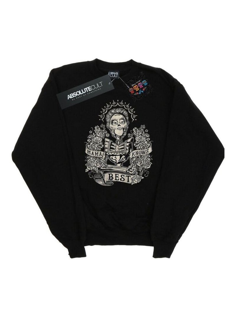 Disney - Sweat COCO MAMA KNOWS BEST Noir - Kiabi