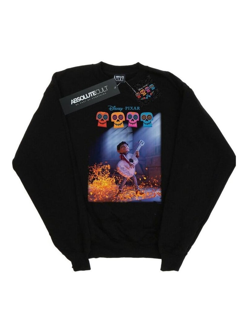 Disney - Sweat COCO PLAYING GUITAR Noir - Kiabi