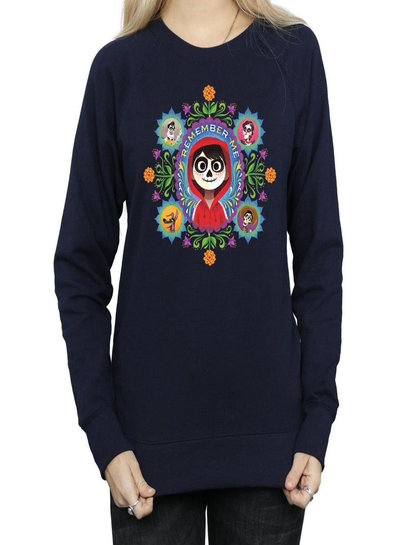 Disney - Sweat COCO REMEMBER ME Bleu marine - Kiabi
