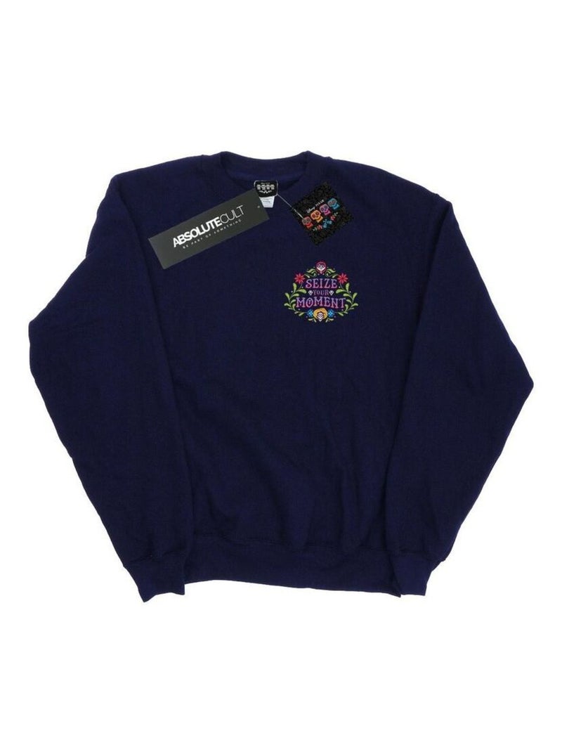 Disney - Sweat COCO SEIZE YOUR MOMENT Bleu marine - Kiabi