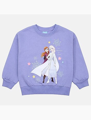 Disney - sweat col rond imprimé, coupe droite et manches longues