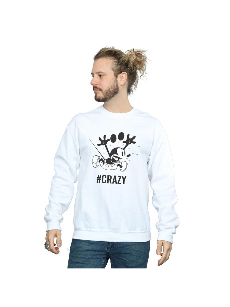 Disney - Sweat #CRAZY Blanc - Kiabi
