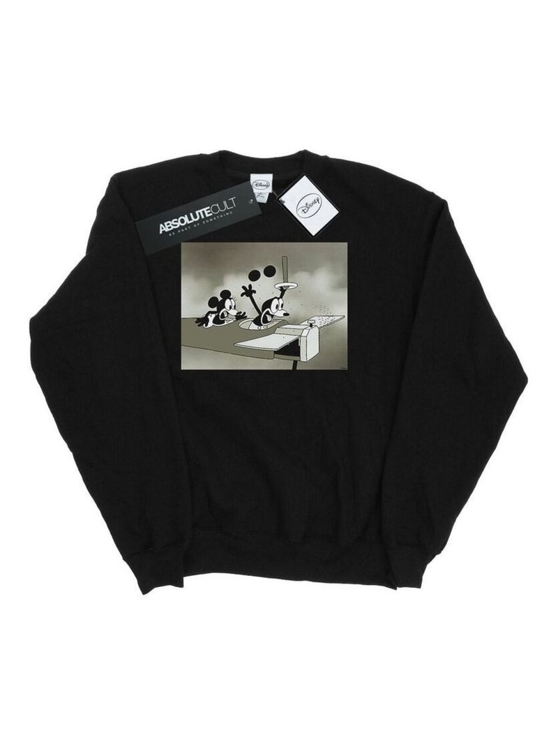 Disney - Sweat CRAZY PILOT Noir - Kiabi