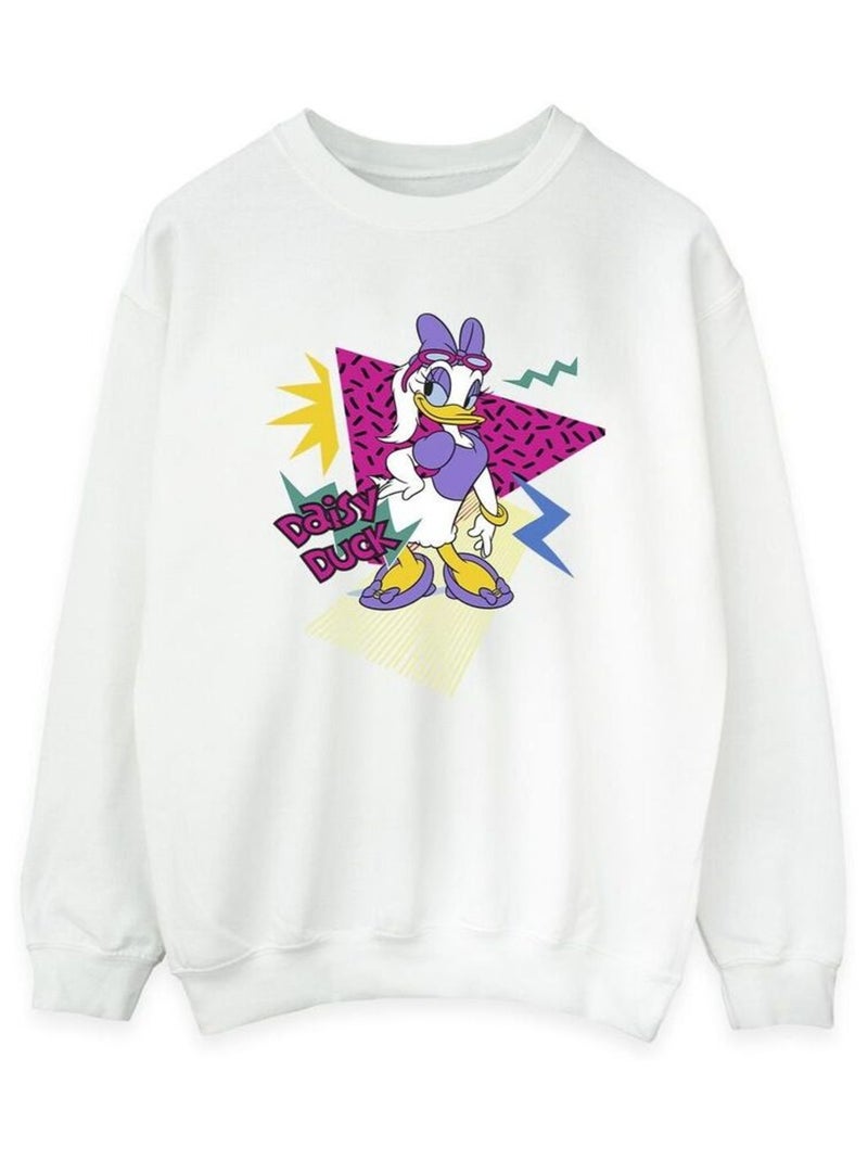 Disney - Sweat DAISY DUCK COOL Blanc - Kiabi