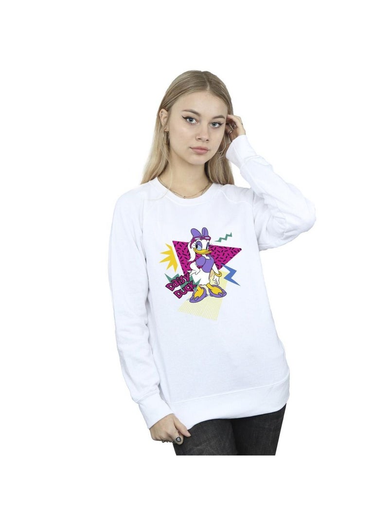 Disney - Sweat DAISY DUCK COOL Blanc - Kiabi