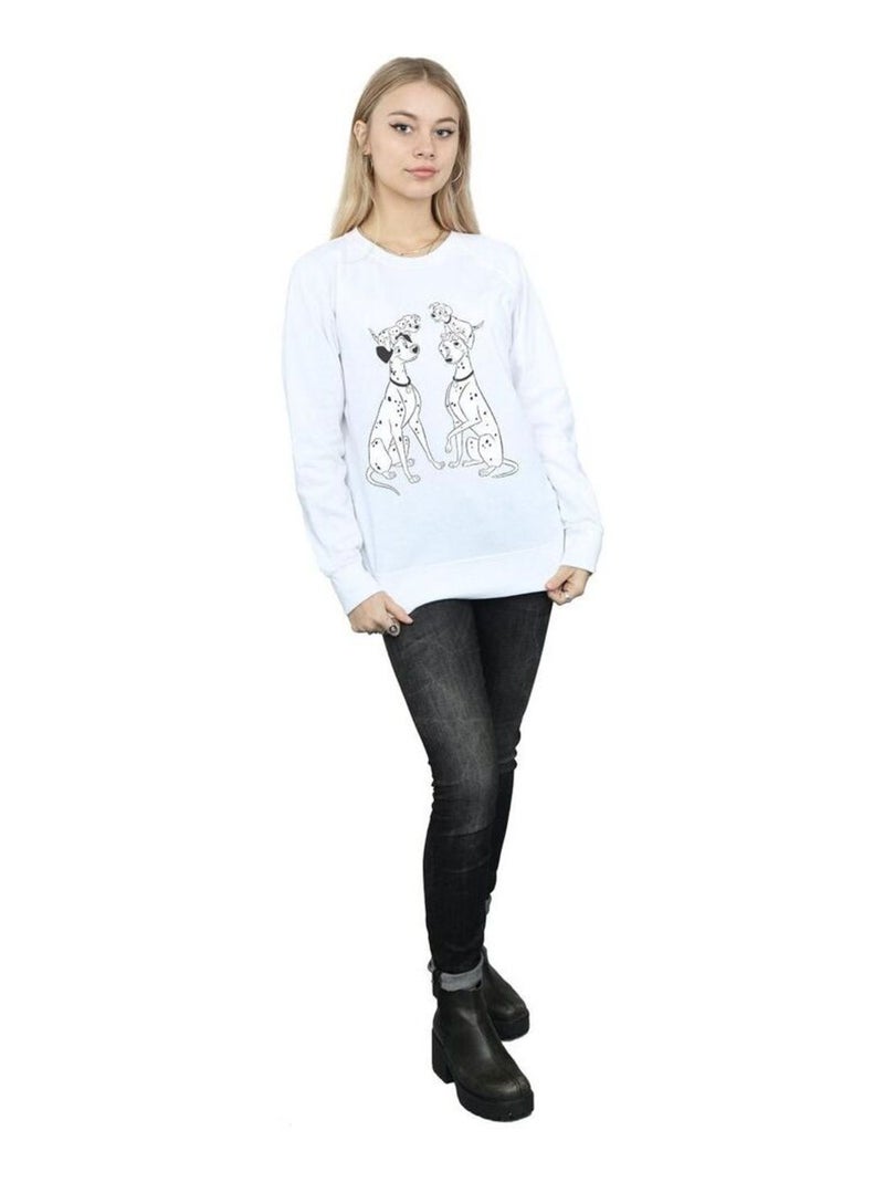 Disney - Sweat DALMATIANS Blanc - Kiabi