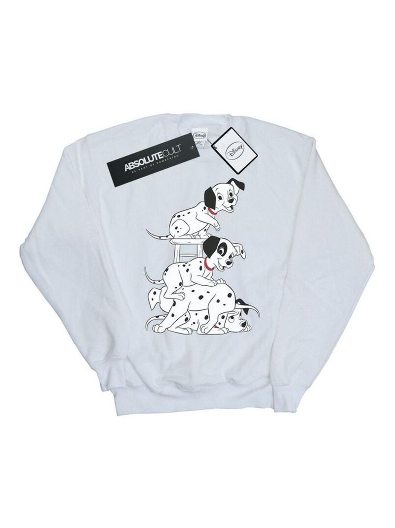 Disney - Sweat DALMATIANS Blanc - Kiabi