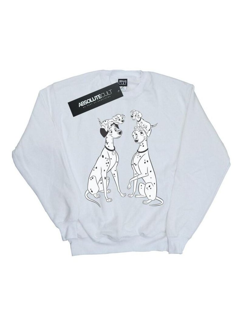 Disney - Sweat DALMATIANS Blanc - Kiabi