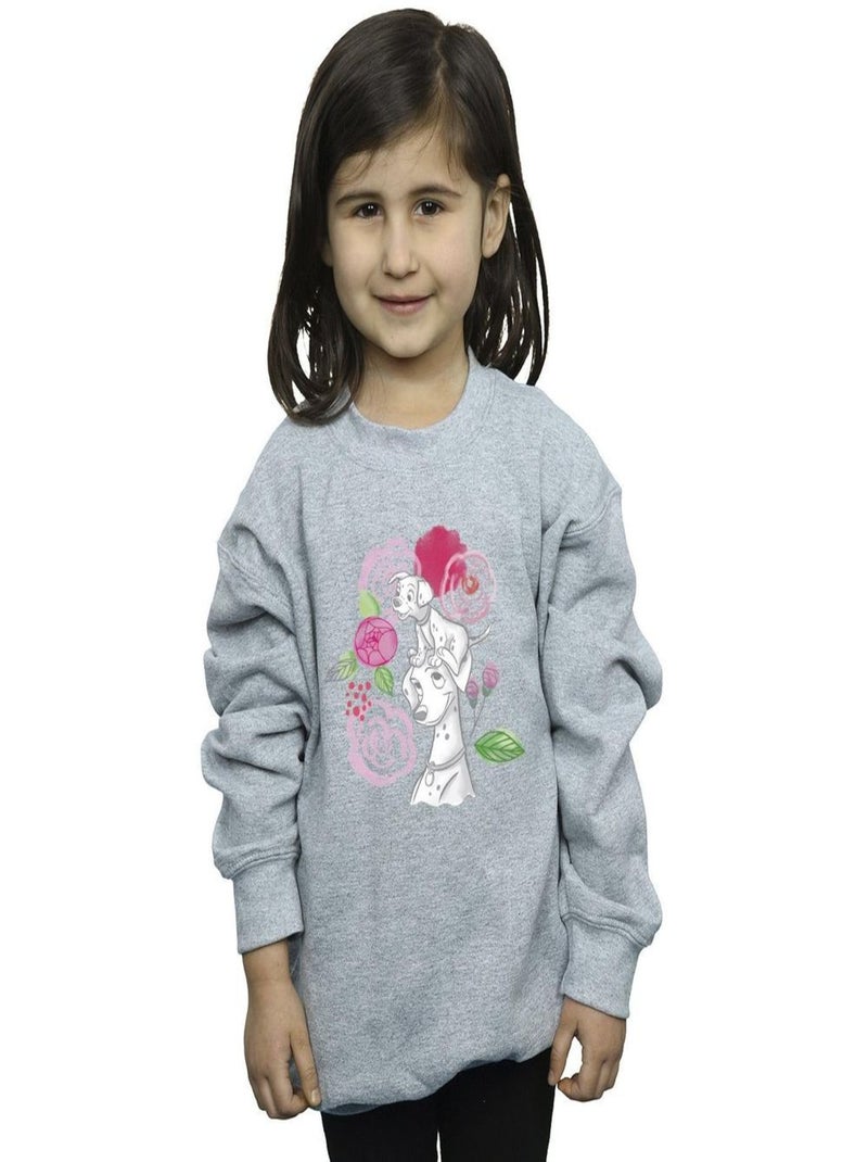 Disney - Sweat DALMATIANS Gris chiné - Kiabi