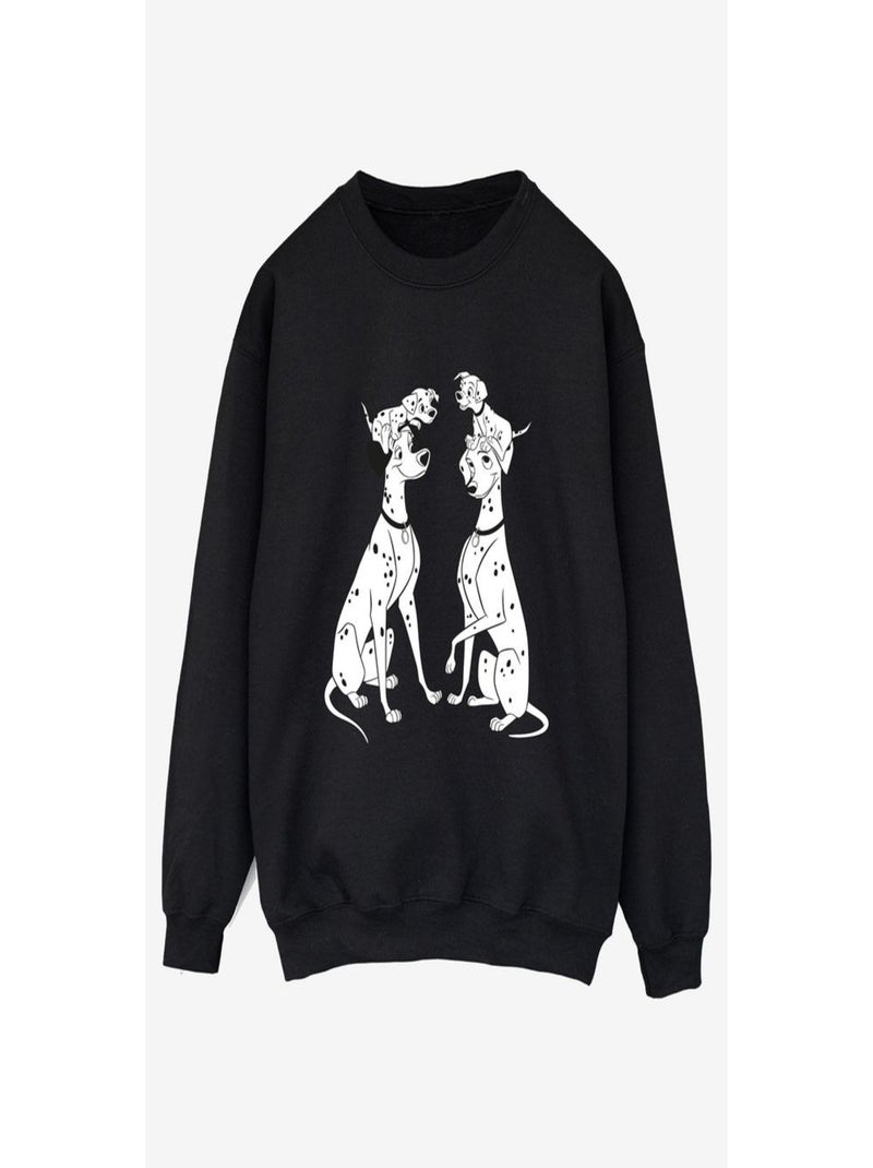 Disney - Sweat DALMATIANS Noir - Kiabi