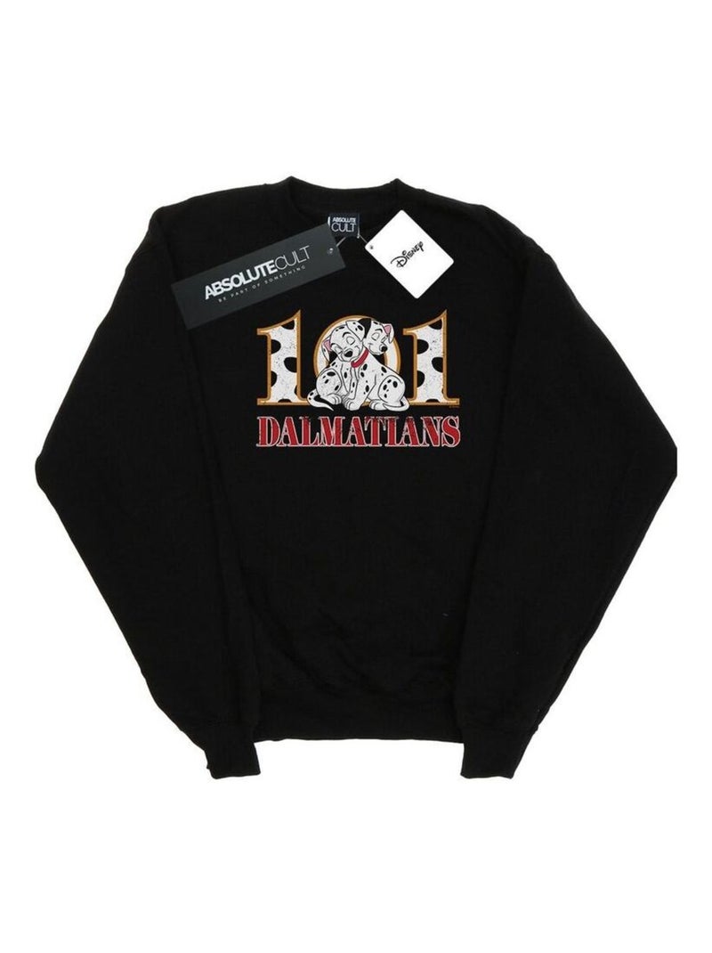 Disney - Sweat DALMATIANS Noir - Kiabi