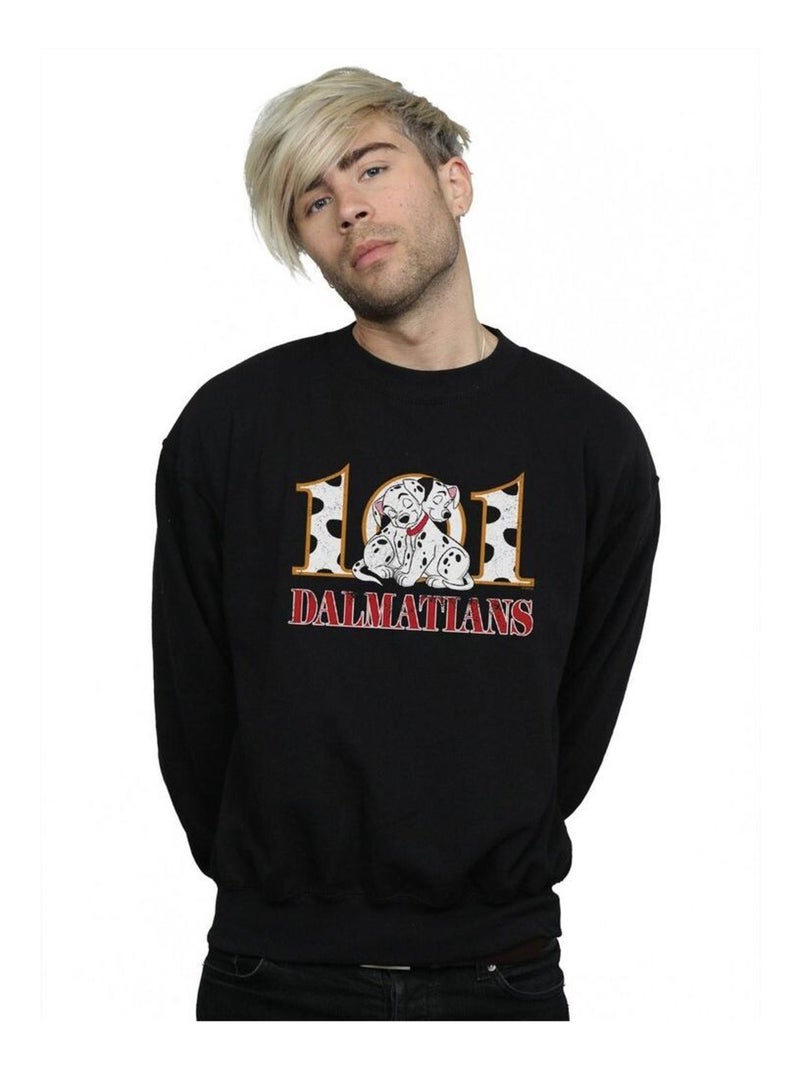 Disney - Sweat DALMATIANS Noir - Kiabi