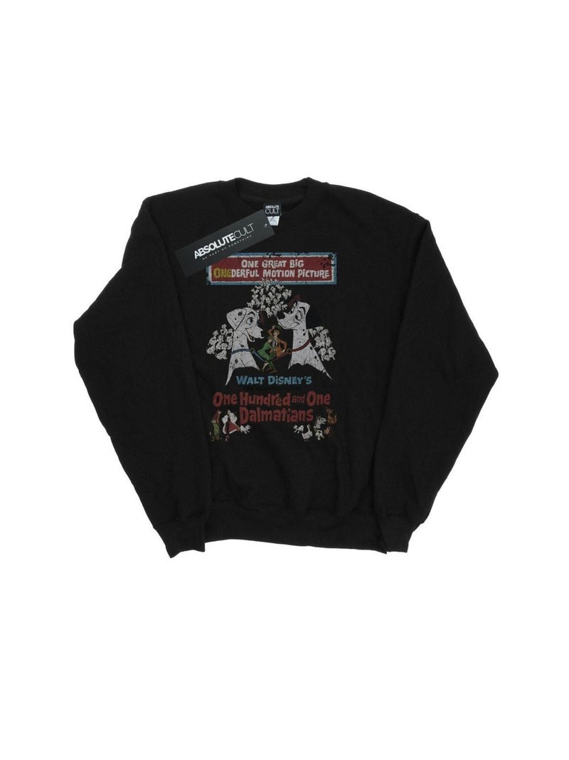 Disney - Sweat DALMATIANS Noir - Kiabi
