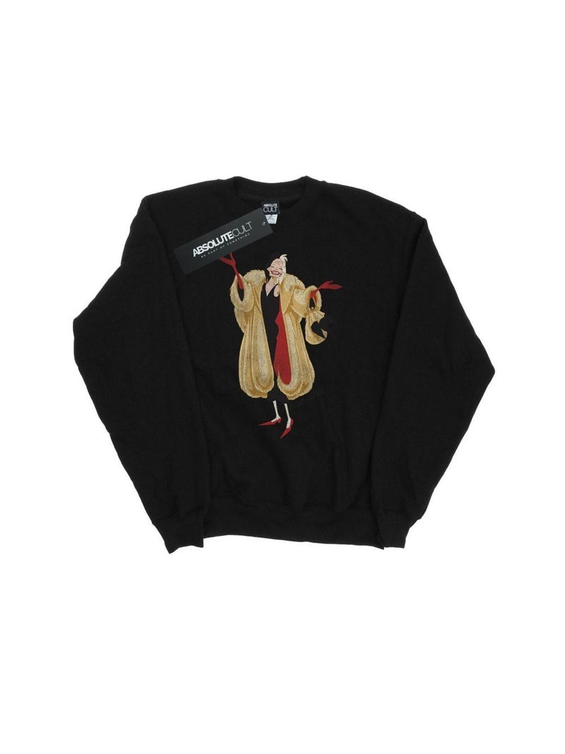 Disney - Sweat DALMATIANS Noir - Kiabi