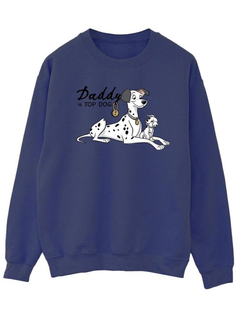 Disney - Sweat DALMATIANS TOP DOG Bleu marine - Kiabi