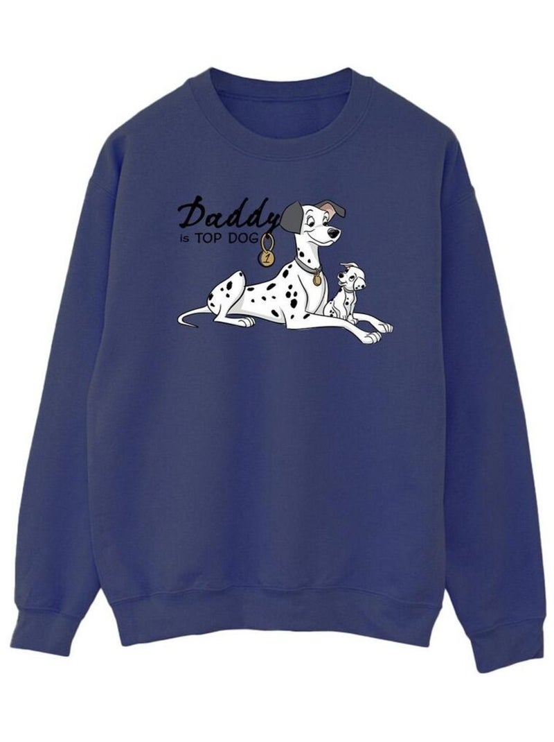 Disney - Sweat DALMATIANS TOP DOG Bleu marine - Kiabi