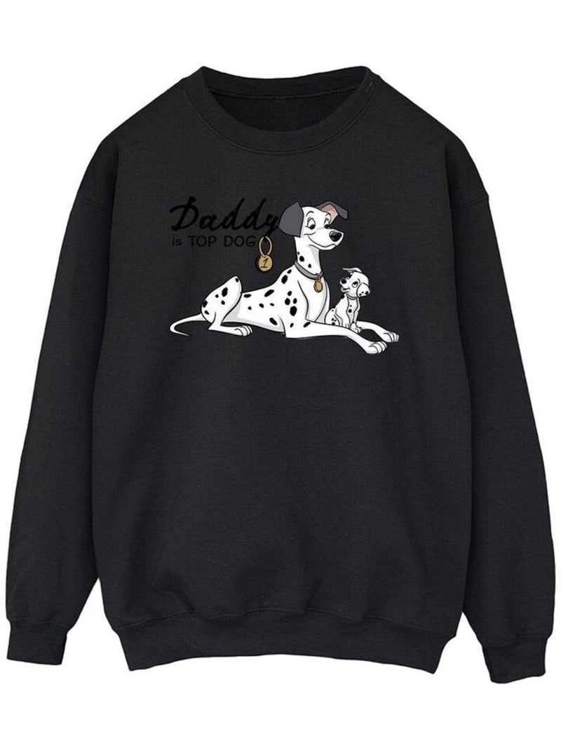 Disney - Sweat DALMATIANS TOP DOG Noir - Kiabi