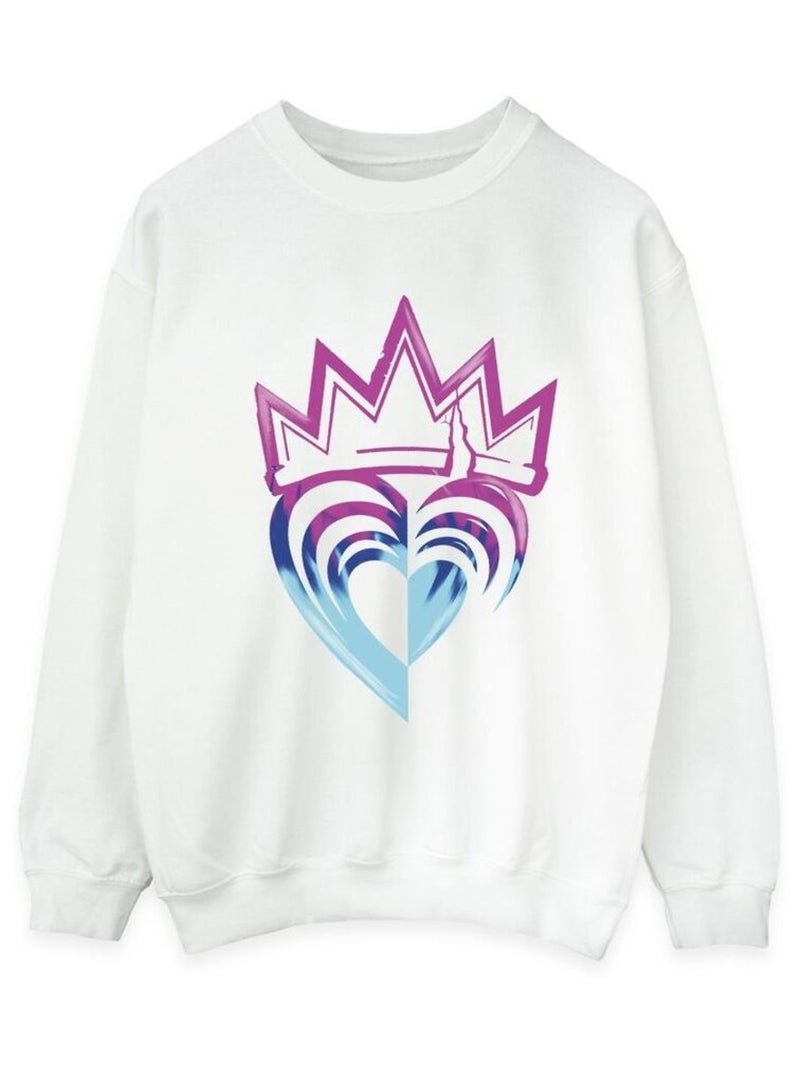 Disney - Sweat DESCENDANTS Blanc - Kiabi