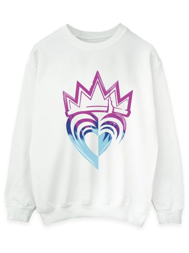 Disney - Sweat DESCENDANTS Blanc - Kiabi