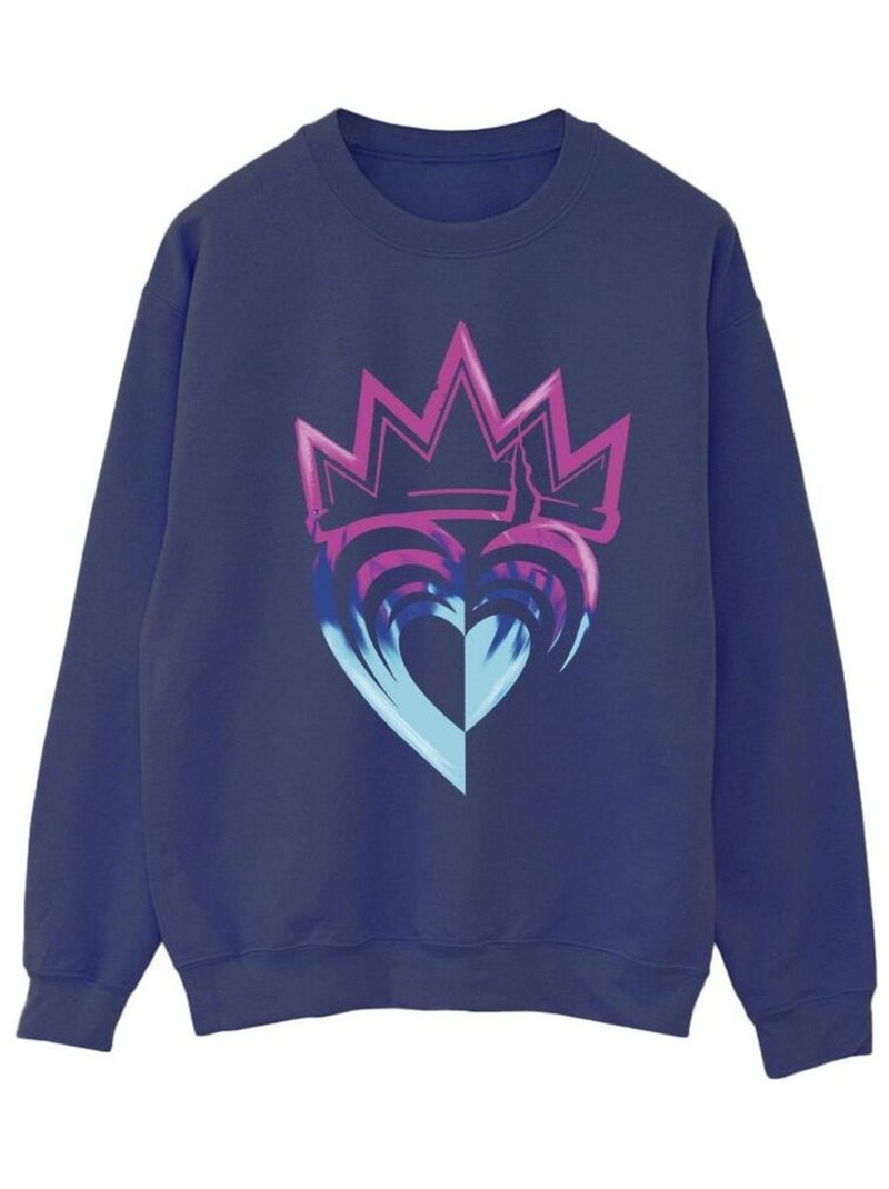 Disney - Sweat DESCENDANTS Bleu marine - Kiabi