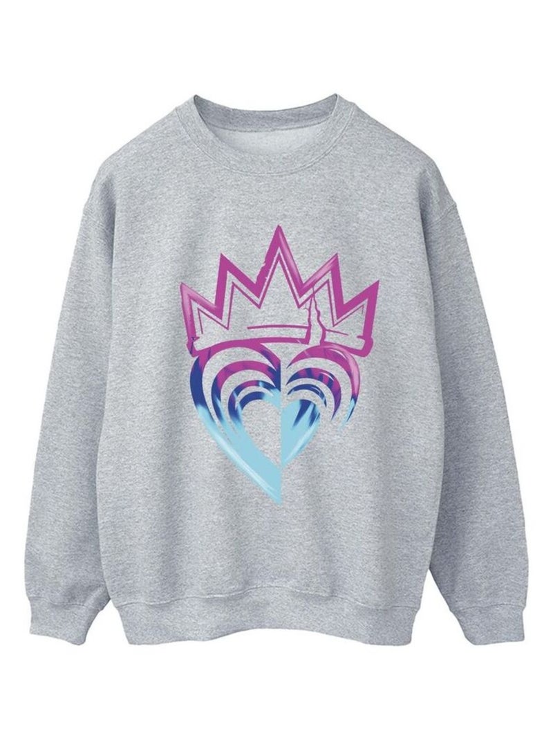 Disney - Sweat DESCENDANTS Gris chiné - Kiabi