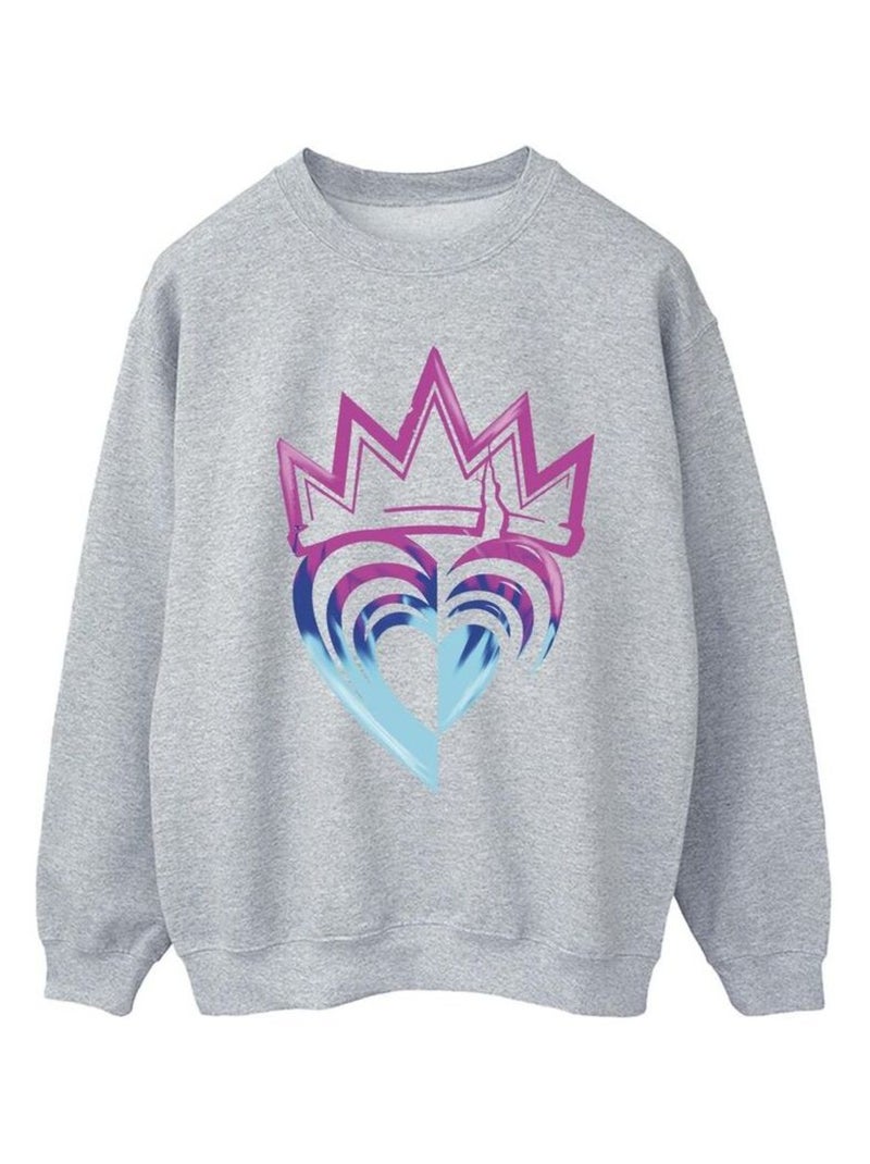 Disney - Sweat DESCENDANTS Gris chiné - Kiabi