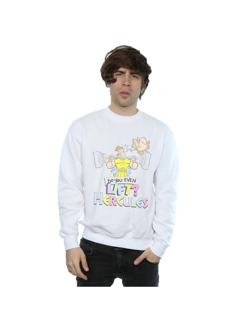 Disney - Sweat DO YOU EVEN LIFT? Blanc - Kiabi
