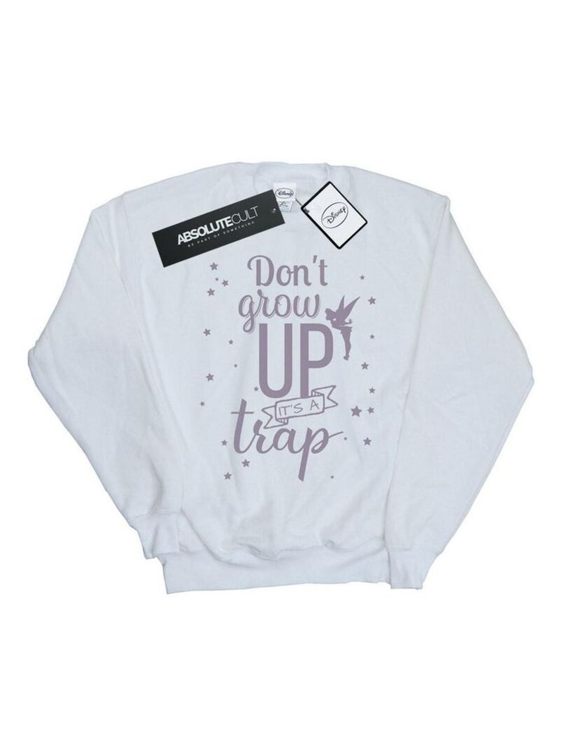 Disney - Sweat DON'T GROW UP Blanc - Kiabi
