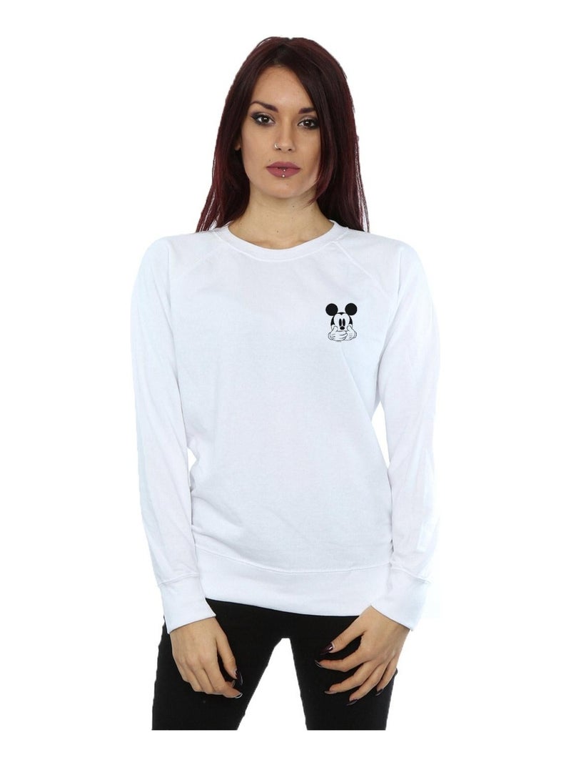 Disney - Sweat DONT SPEAK Blanc - Kiabi