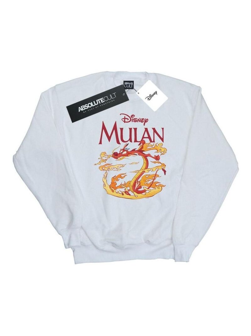 Disney - Sweat DRAGON FIRE Blanc - Kiabi