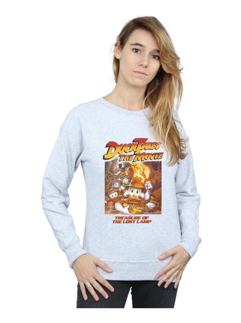 Disney - Sweat DUCK TALES Gris chiné - Kiabi