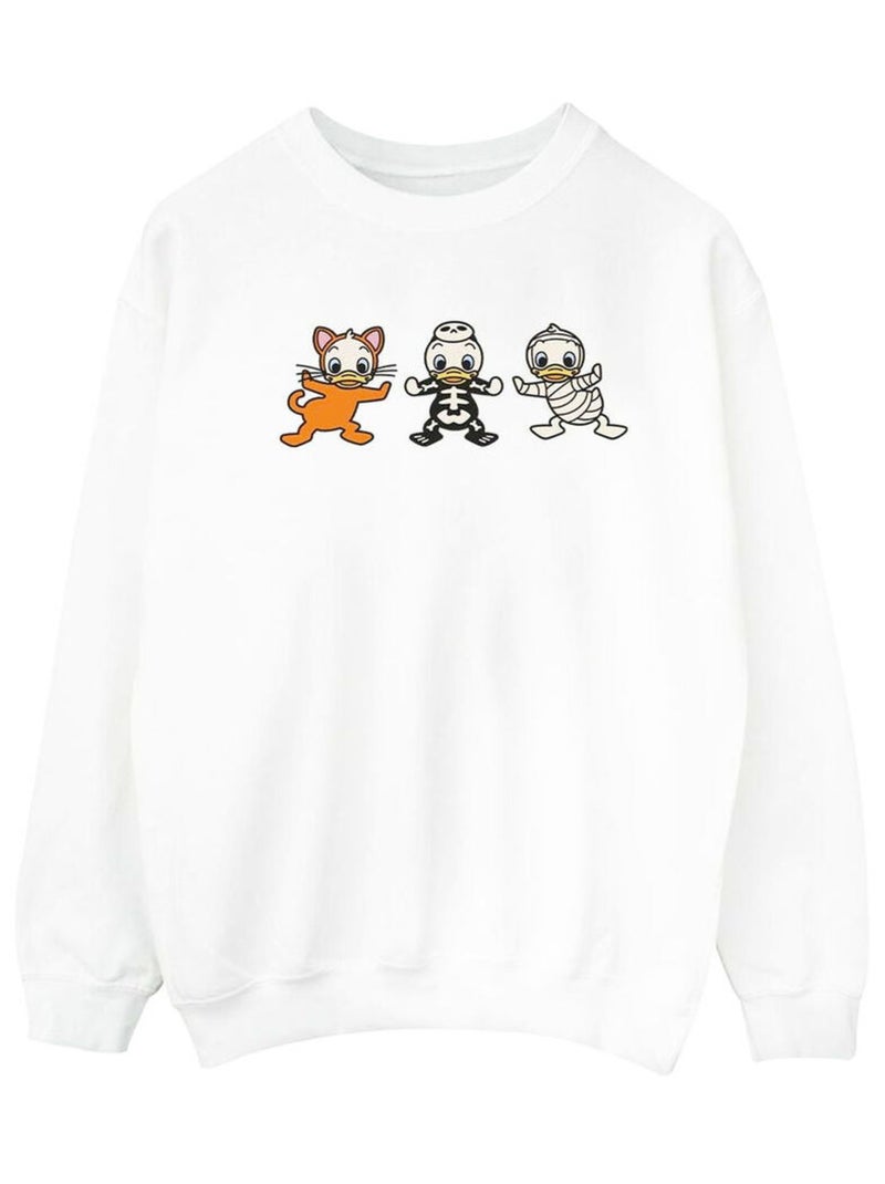 Disney - Sweat DUCK TALES HALLOWEEN Blanc - Kiabi