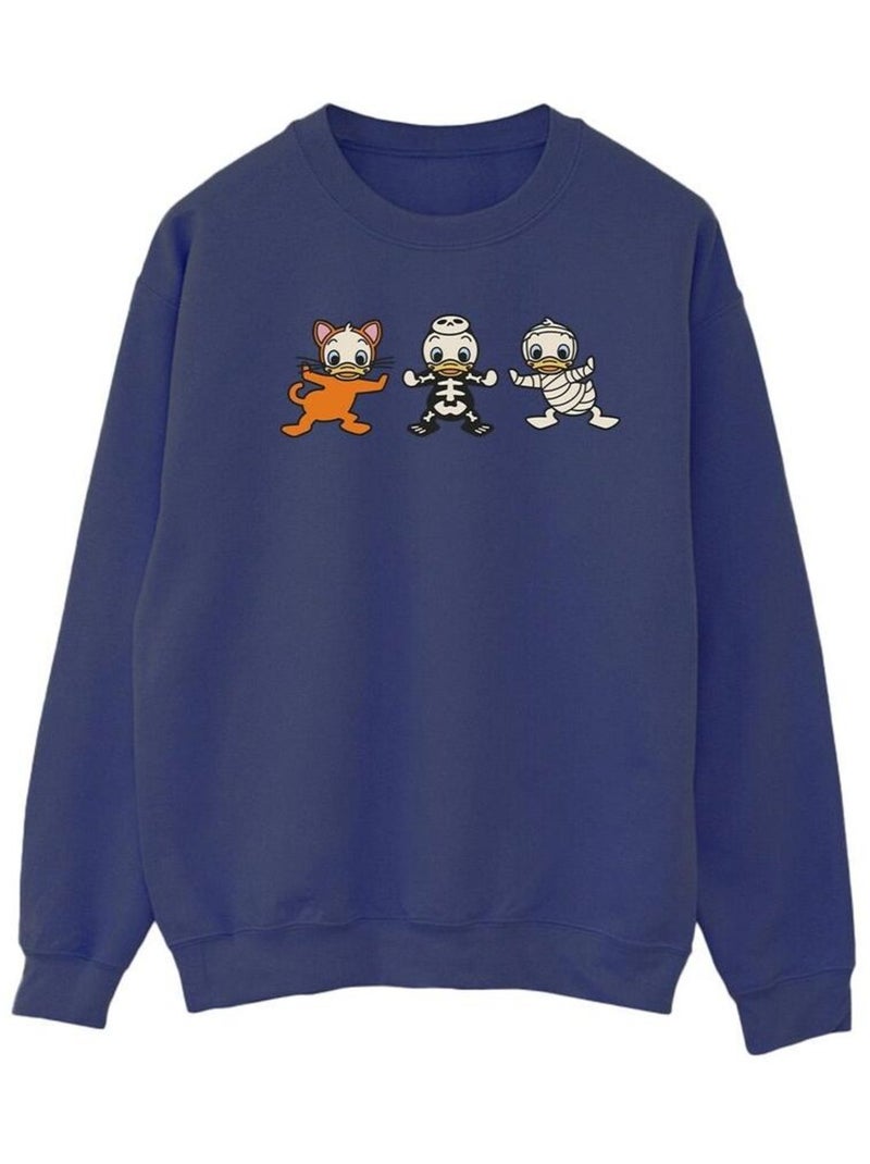 Disney - Sweat DUCK TALES HALLOWEEN Bleu marine - Kiabi