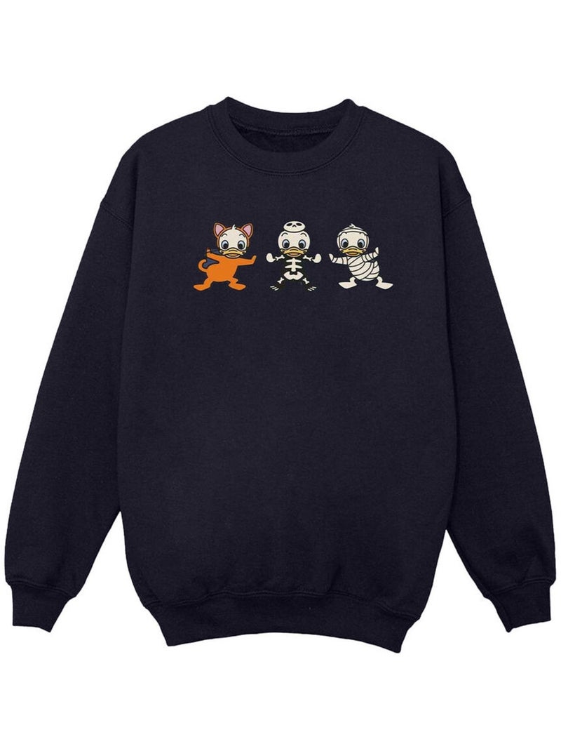 Disney - Sweat DUCK TALES HALLOWEEN Bleu marine - Kiabi