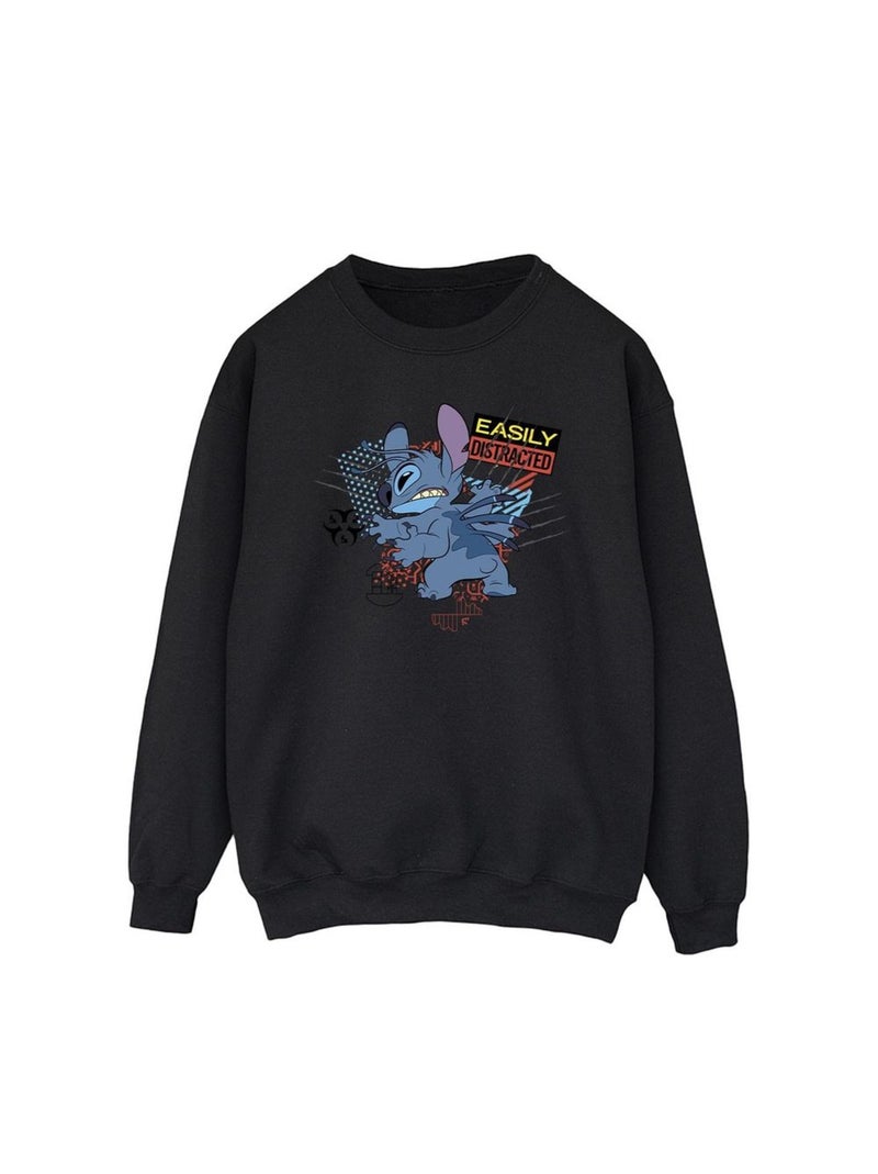 Disney - Sweat EASILY DISTRACTED Noir - Kiabi