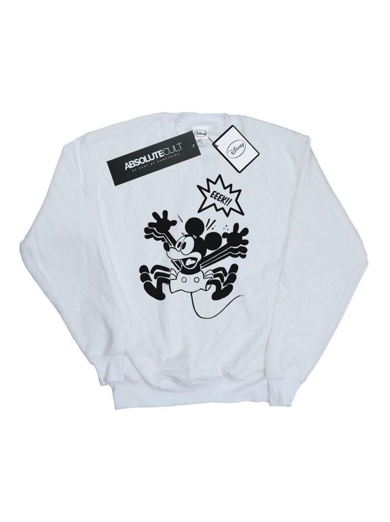Disney - Sweat EEEEEK! Blanc - Kiabi