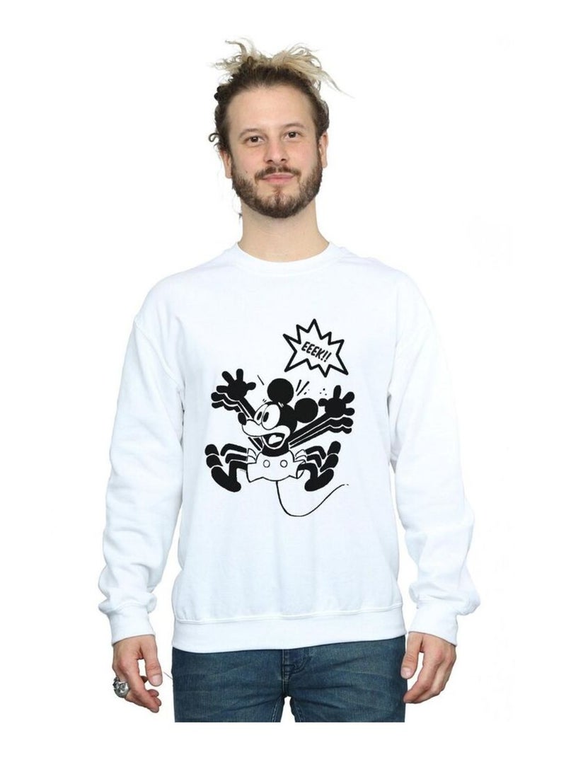Disney - Sweat EEEEEK! Blanc - Kiabi