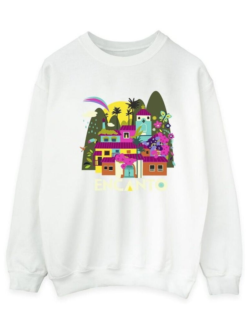 Disney - Sweat ENCANTO MANY HOUSES Blanc - Kiabi